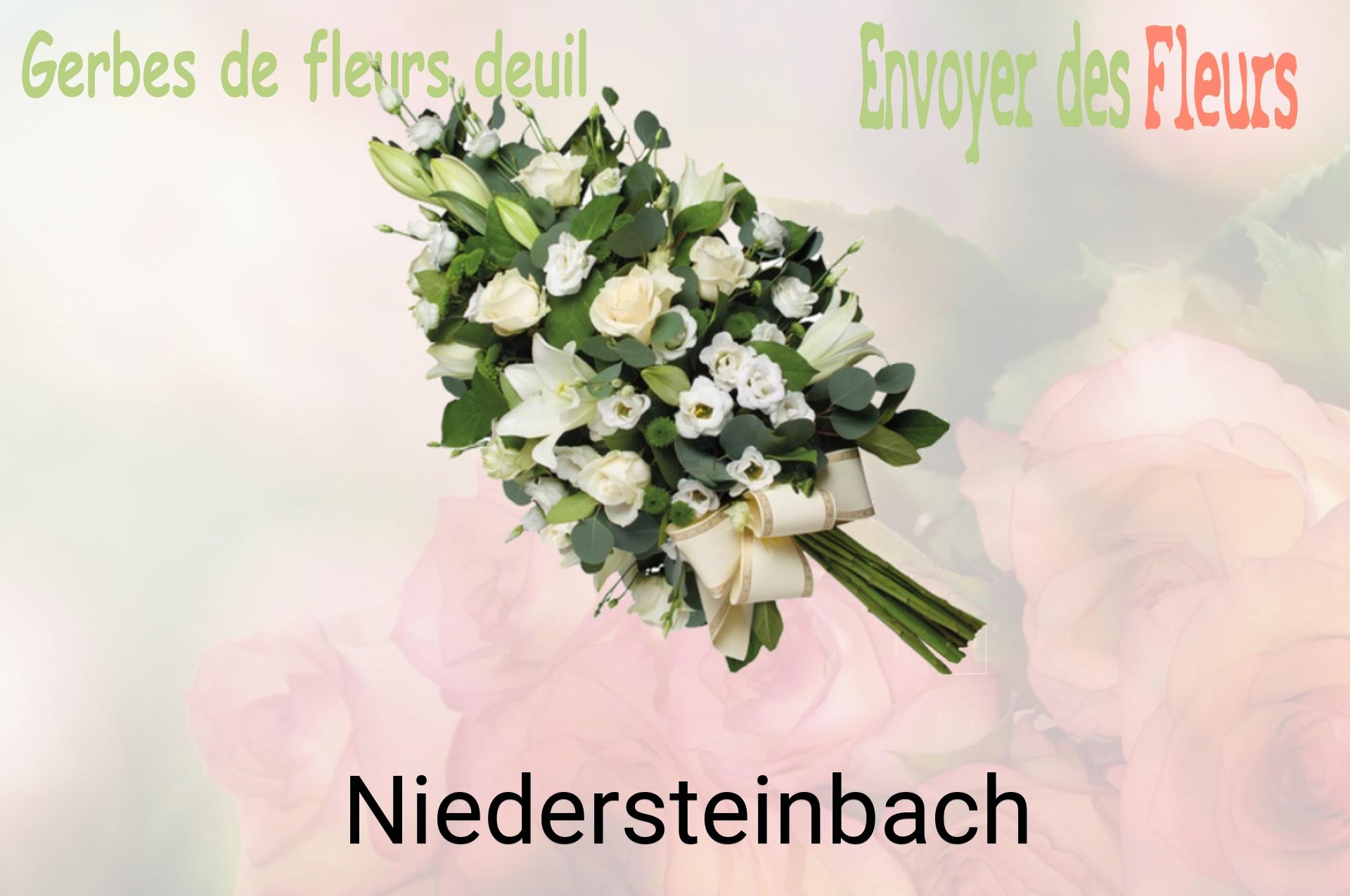 Gerbe de fleurs de deuil livrée à Niedersteinbach
